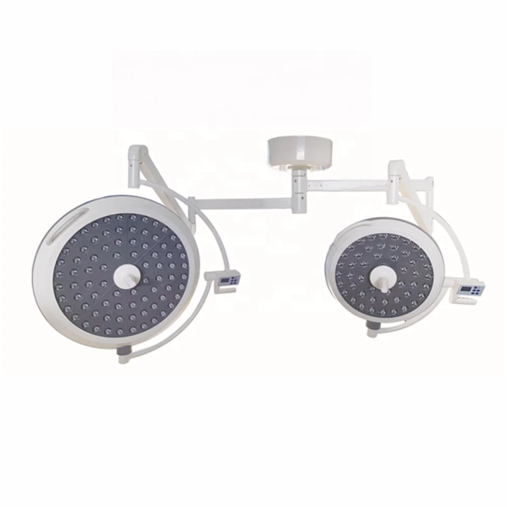 LED Double Head Operating Lamp Ceiling-mounted Shadowless  LED Surgical Light