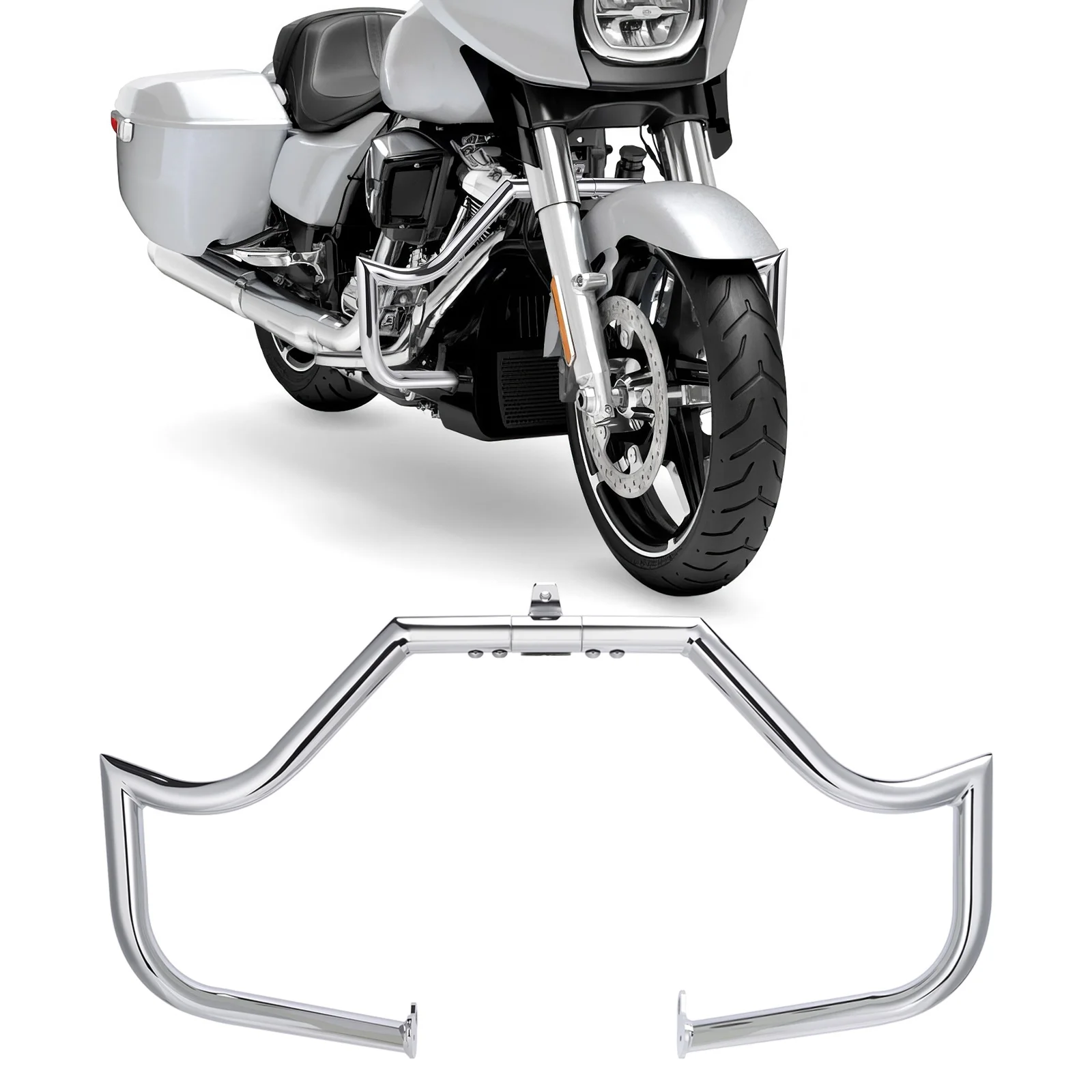 

Motorcycle Chrome Crash Bar Engine Guard Highway Bar for Harley Touring Road Glide Road King Street Glide Electra Glide 2009+