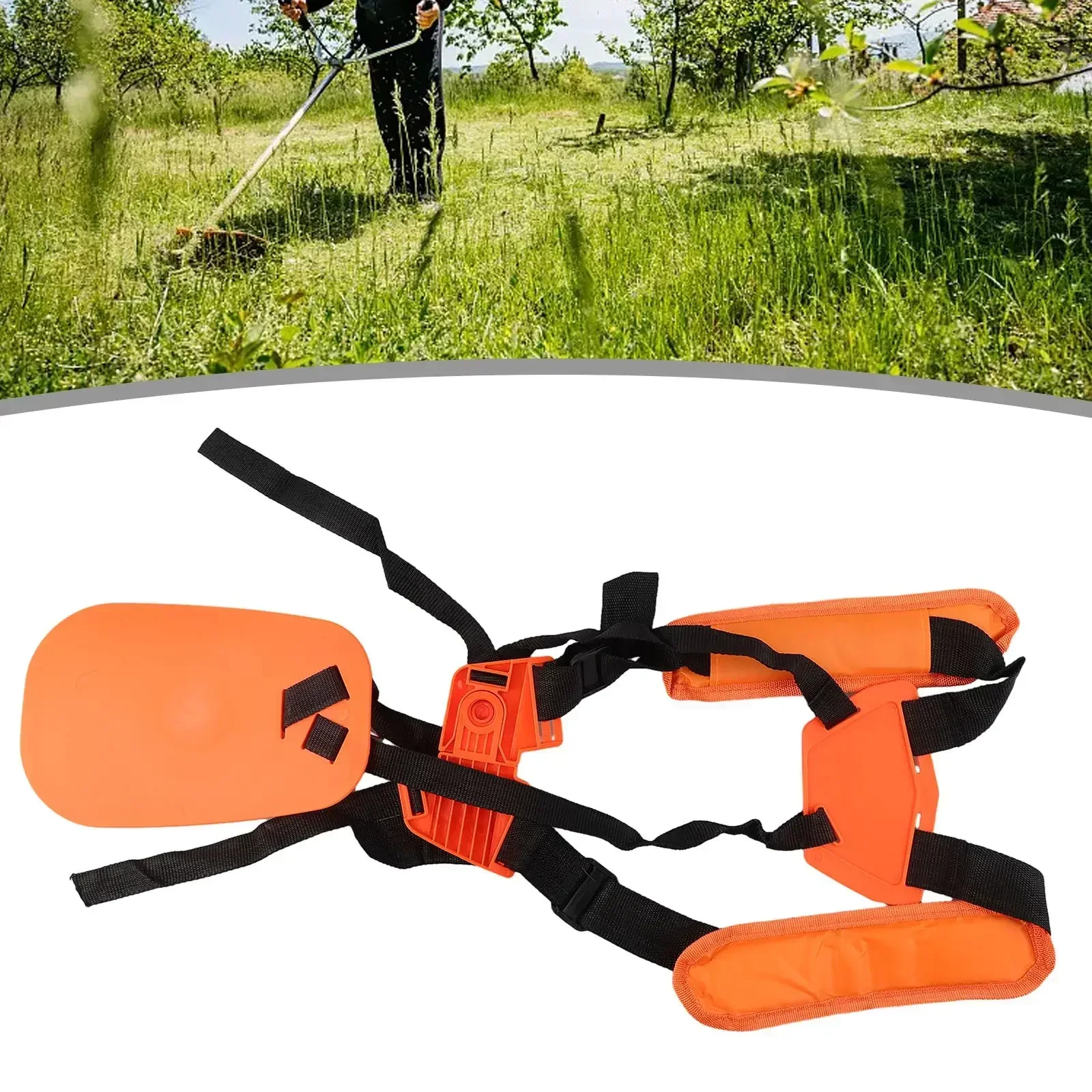 

Nylon Shoulder Harness 28*12*4 Cm 11*4.7*3.6 Inch Parts Adjustable Garden Brush Cutter Harness Strap Strap Accessories Comfort