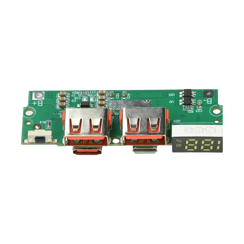 22,5W Schnelllade-Modul für PD QC VOOC LED-Anzeige DIY Powerbank Leiterplatte 3,7V Ternäre Lithiumbatterie Hauptplatine – Detail 5