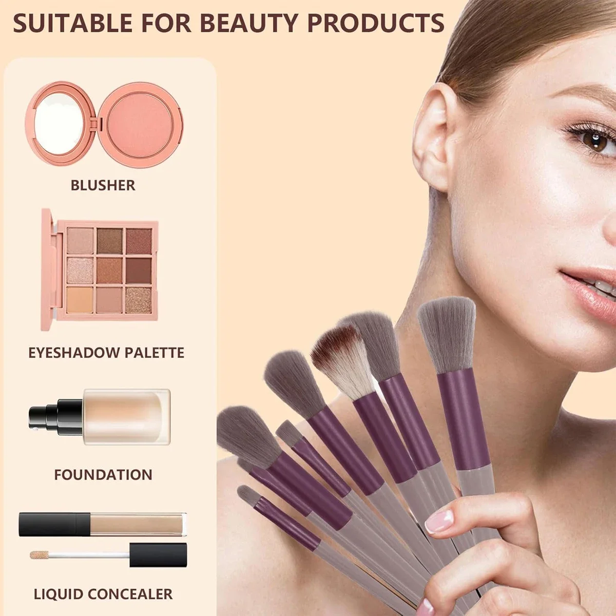 13-delige make-upborstelset Opbergtas Make-upset Oogschaduwborstel Zachte make-upborstel Oogwangborstelset 1