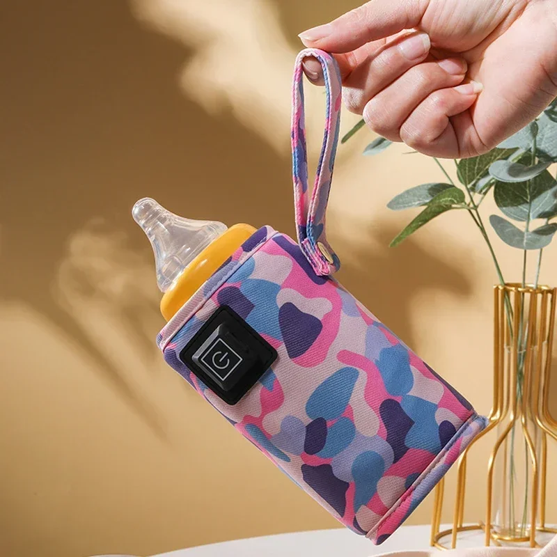 Tas Termal Botol Susu Bayi 3 Gigi USB Universal Pemanas Makan Botol Menyusui Penjaga Panas Susu Bayi Portabel untuk Bepergian