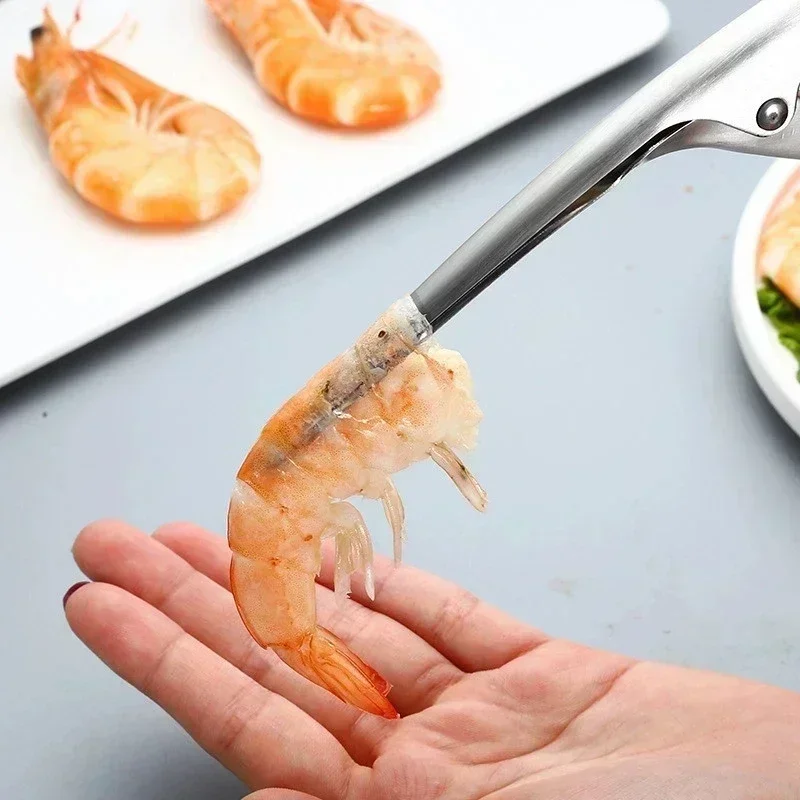 1PC/Stainless Steel Seafood Tools Shrimp Peeler Prawn Line Cutter Cleaning Shrimp Line Cutter Shell Remover Kitchen Accessories