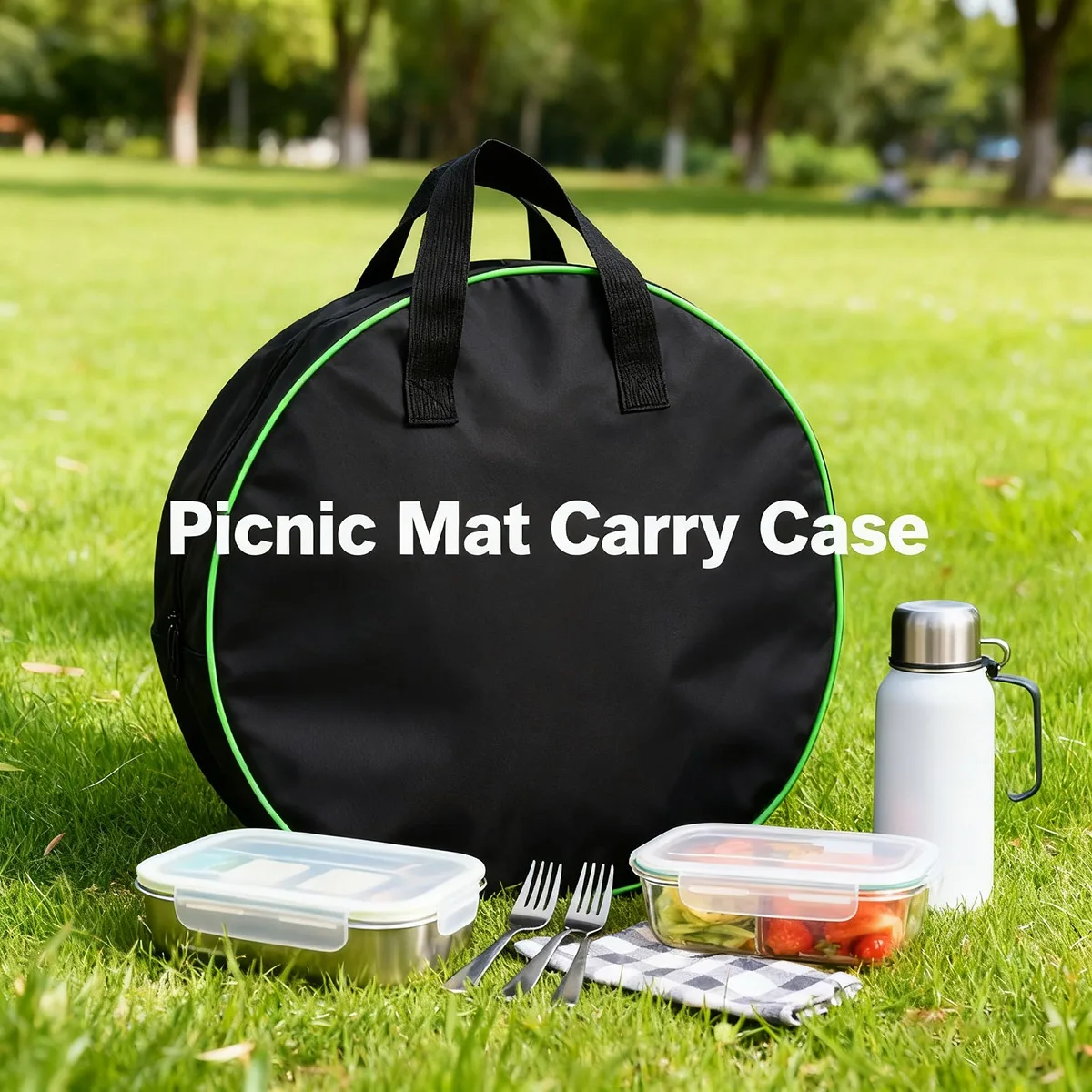 حقيبة أدوات متعددة الوظائف مقاومة للماء من قماش أكسفورد حقيبة أدوات مستديرة - منظم كابلات شحن السيارة المحمولة #2