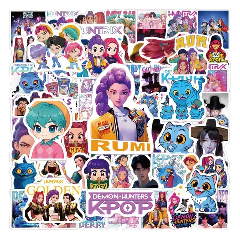 10/30/100PCS Anime Hunters Lumi Mila Zoi Stickers Waterproof Glossy Decals for Phone Case Luggage Laptop Skateboard DIY Decor