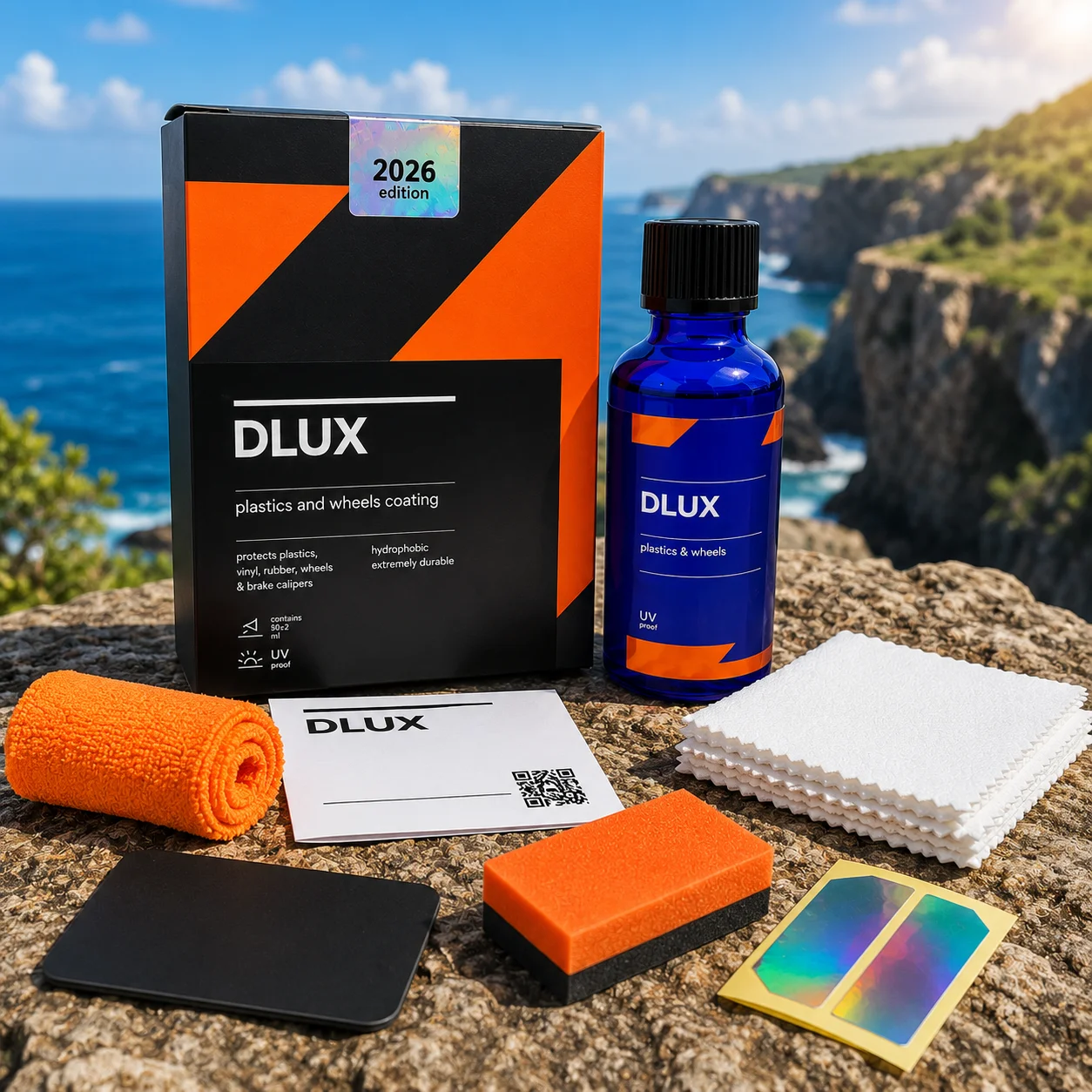CAR CQUARTZ DLUX Wheel Trim Coat  30ml/ 50mL Ceramic Coating UV Protection for Wheels Exterior Plastics Rubber Metals