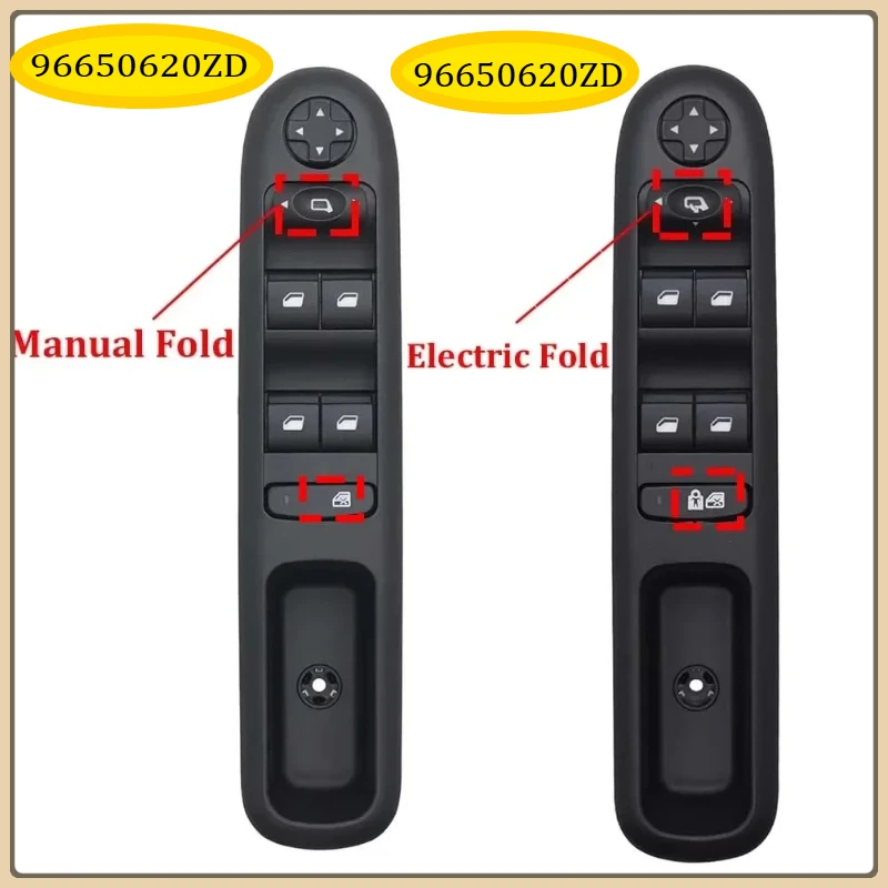 

96650621ZD 96650620ZD Front Left Car Master Window Switch For Peugeot 3008 5008 Wagon 2009-2016
