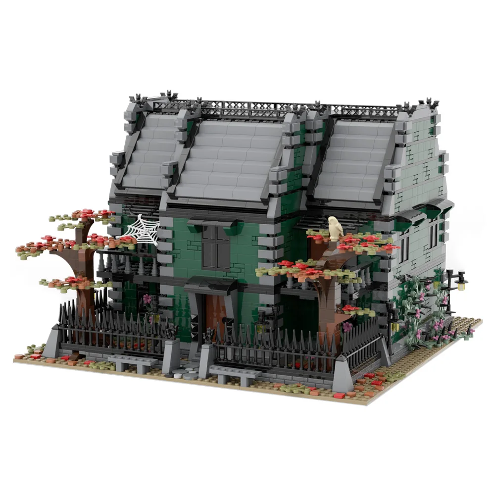 

MOC Adventure Game Horror MansionS Building Blocks Model Mysterious Ancient Mansion Bricks Assembled Toy for Children Gift