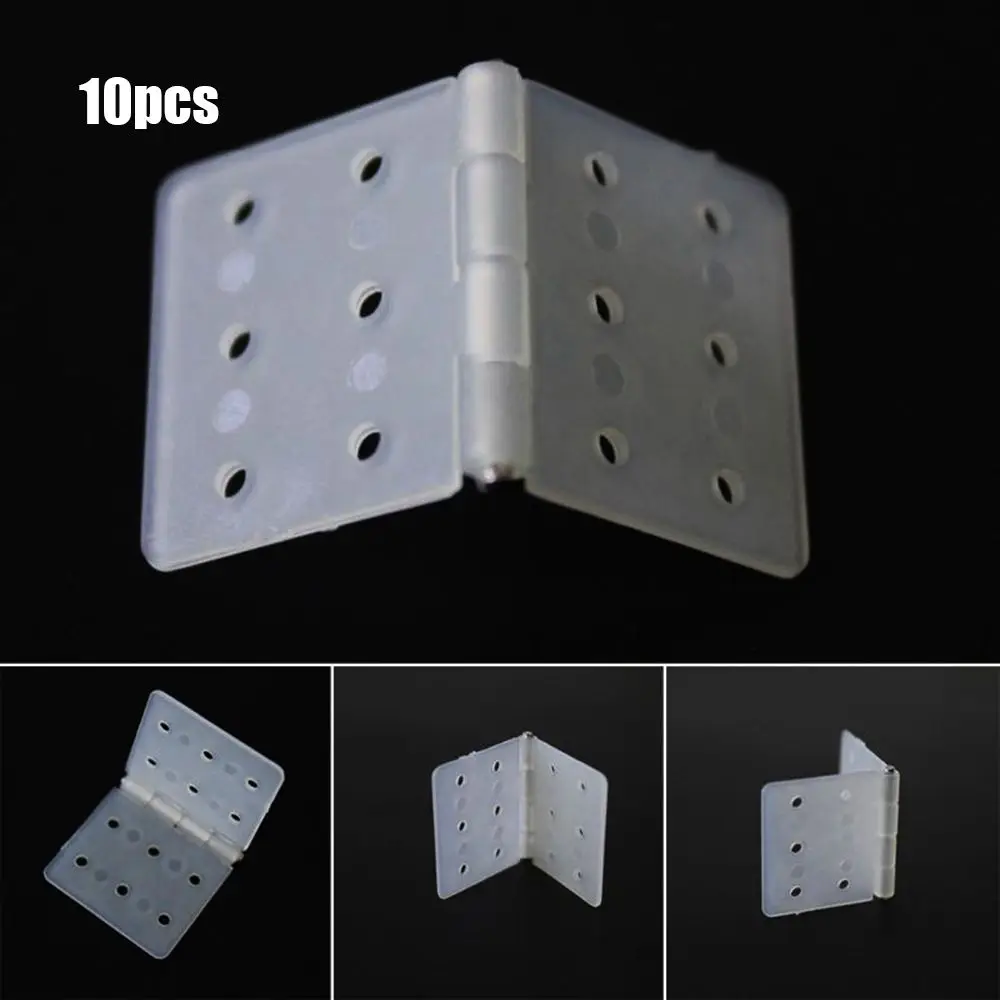 10pcs 3 Sizes Accessories DIY RC Airplanes Parts Aeromodelling Model Nylon & Pinned Hinge Airplane Aileron Connection