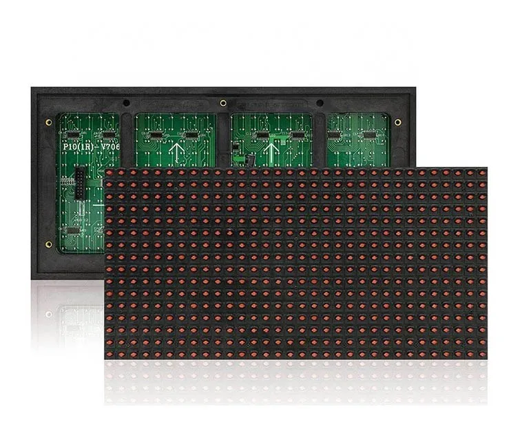 High Brightness P10 Single Red Color Outdoor DIP LED Display Module