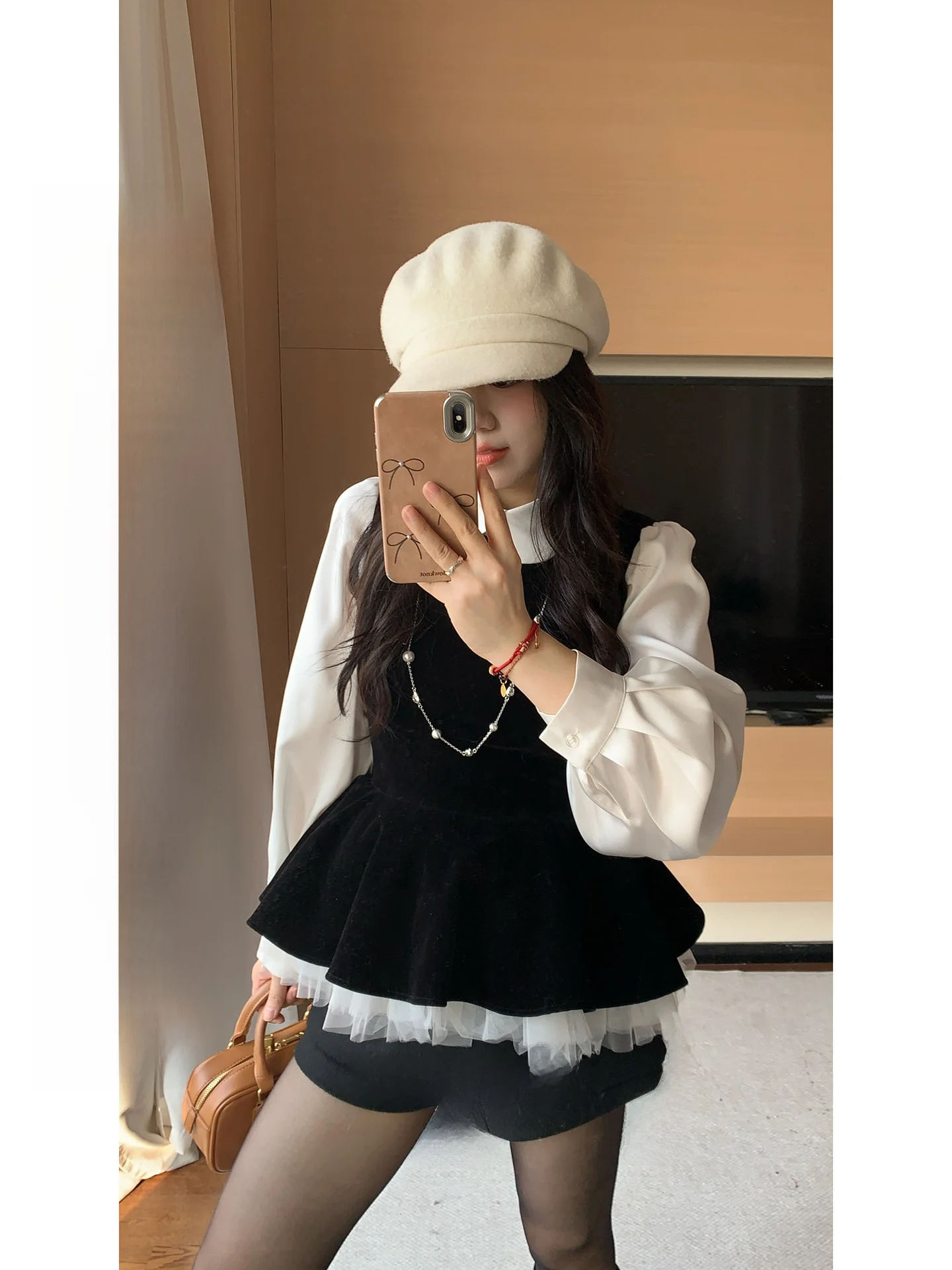 

Romantic Concerto plus Size Velvet Patchwork Me Vest Top Women's Faion Spring ort Sle Curvy Fit Outerwear