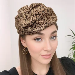 2025 Fashionable and Elegant Black Top Hat Hair Accessories Retro Women's Evening Headwear Bridal Headwear Headband Accessories