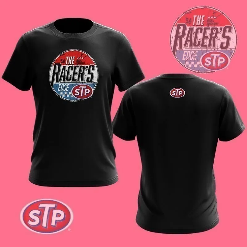 

STP 2025 Fashion Racing Team Tshirt Jersi Microfiber Dress Jersey Tshirt Racing Sleeve Men Women Fashion Retro Cotton Top