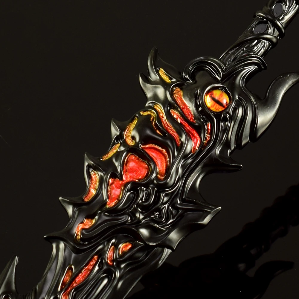 Periféricos de juego "Tumba Divina", 30cm/11,81 pulgadas, siete espadas mágicas de Chen Nan, colección de modelos, decoración de escritorio, regalos, juguetes de Anime