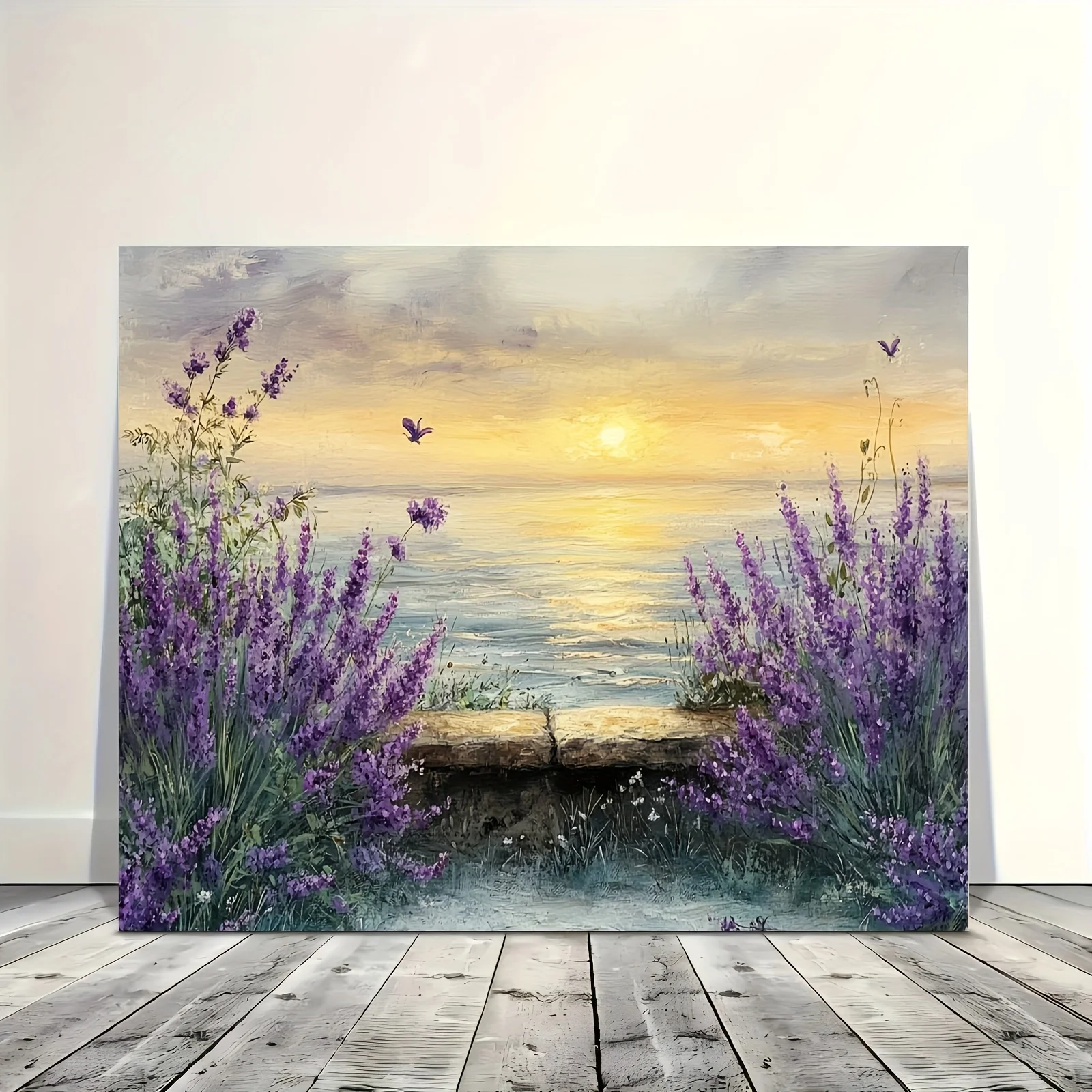 

500/1000/1200/2000PCS Puzzles for Adults Lavender Sunset Coast,Jigsaw Puzzles Brain Challenge Game Gift Home Decor