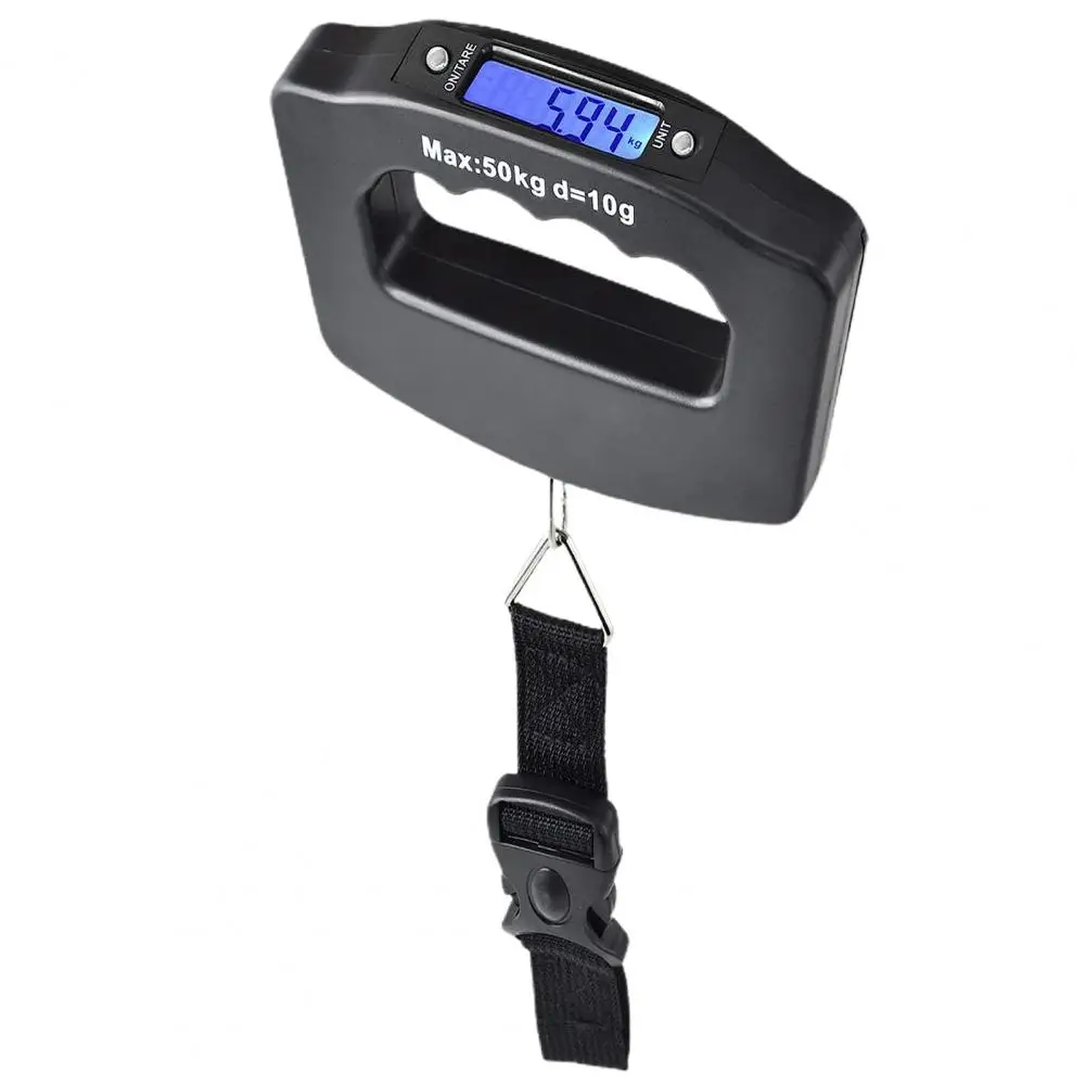 Portable Electronic Scale Aaa Battery Powered Scale Travelers' Essential Lightweight 50kg Portable Luggage Scale with for Easy