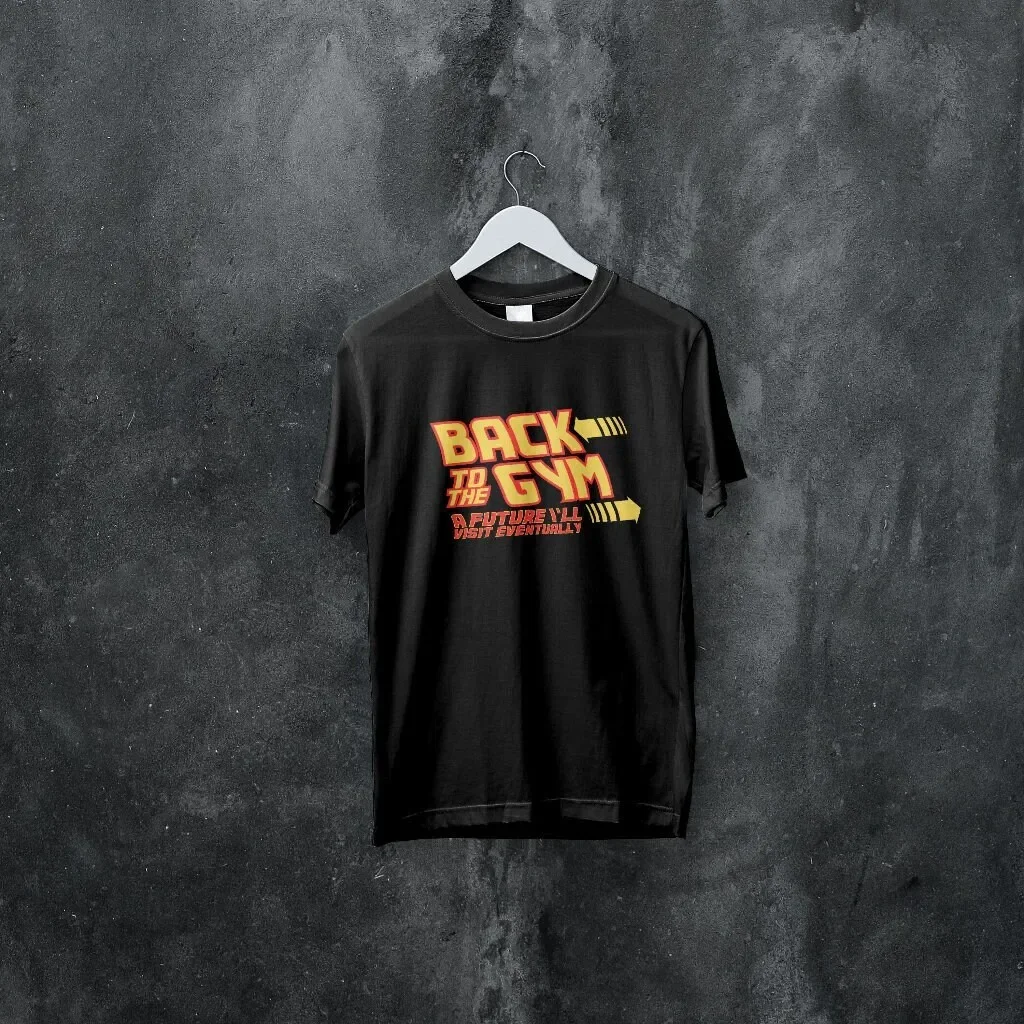 Back To The Gym A Future I'Ll Visit Eventually T Shirt For Fan Funny Retro