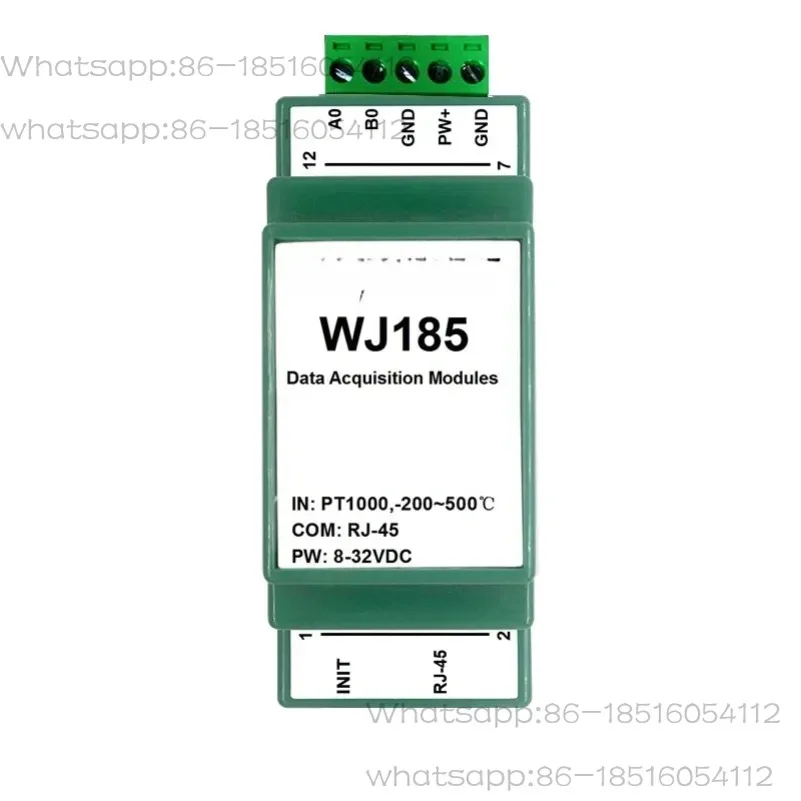 

Pt100/Pt1000 Temperature to Modbus TCP and MQTT Network Data Acquisition Module WJ185