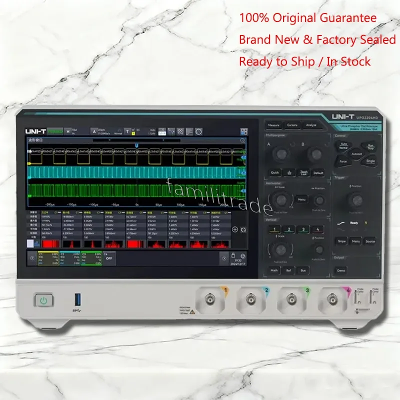 1PC NEW UNI-T UPO2000HD 12-Bit High Resolution Oscilloscope 2.5GSa/s UPO2204HD/2202HD/2104HD/2102HD/2074HD/2072HD Original
