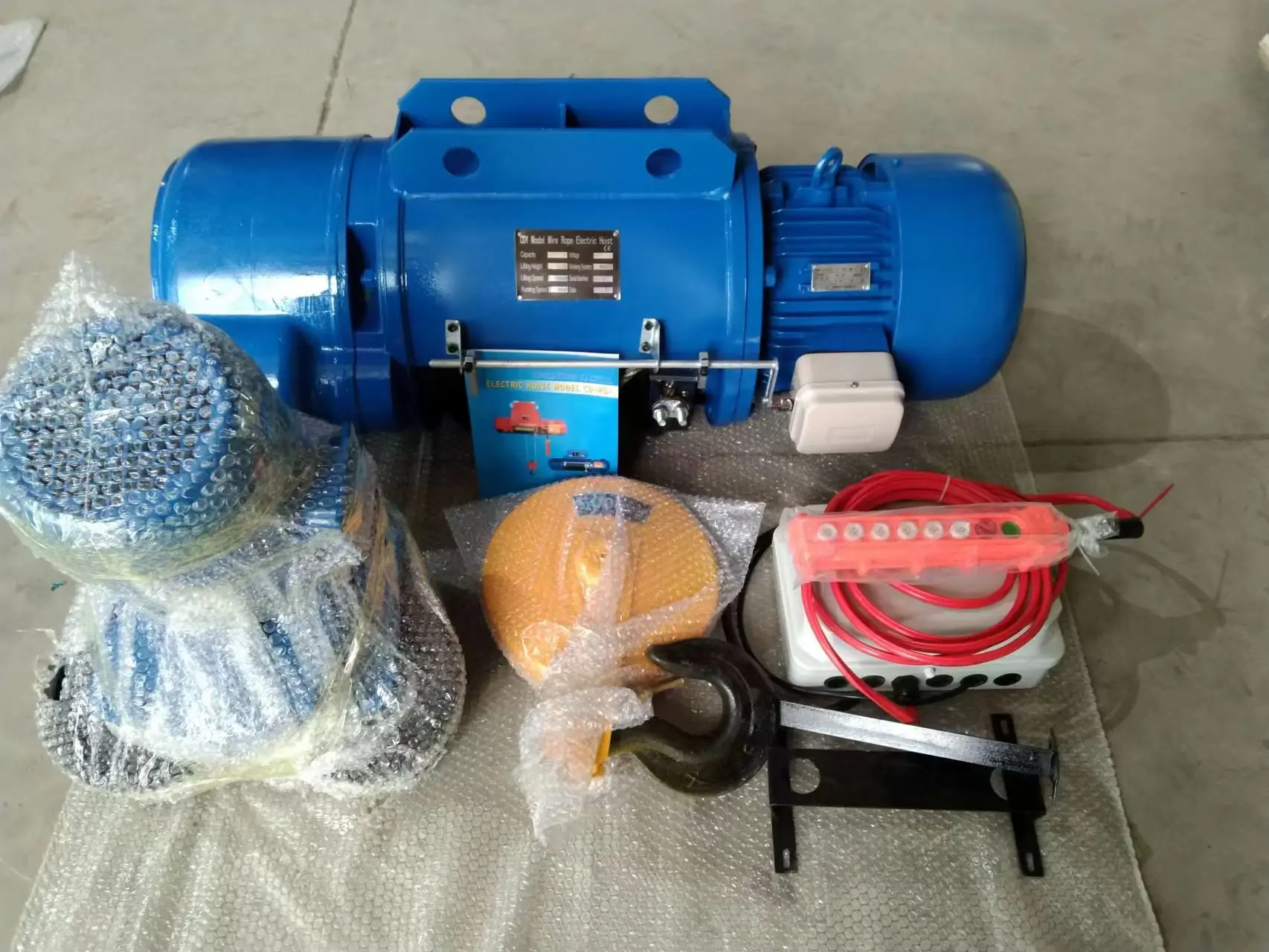 كابل عالي الجودة سلك ونش كهربائي حبل رافعة كهربائية 1T #4