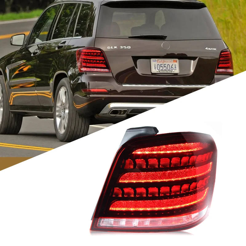 Car LED Tail Light For BENZ GLK260 Taillight Assembly GLK300 Rear Lamp DRL Turn Signal Reverse Automotive Accessories