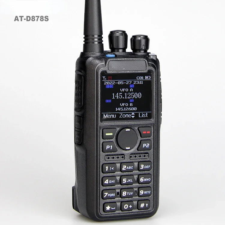 AT-D878S GPS Digital+Analog mode DMR portable two way radio Compatible with Mototrbo Repeater