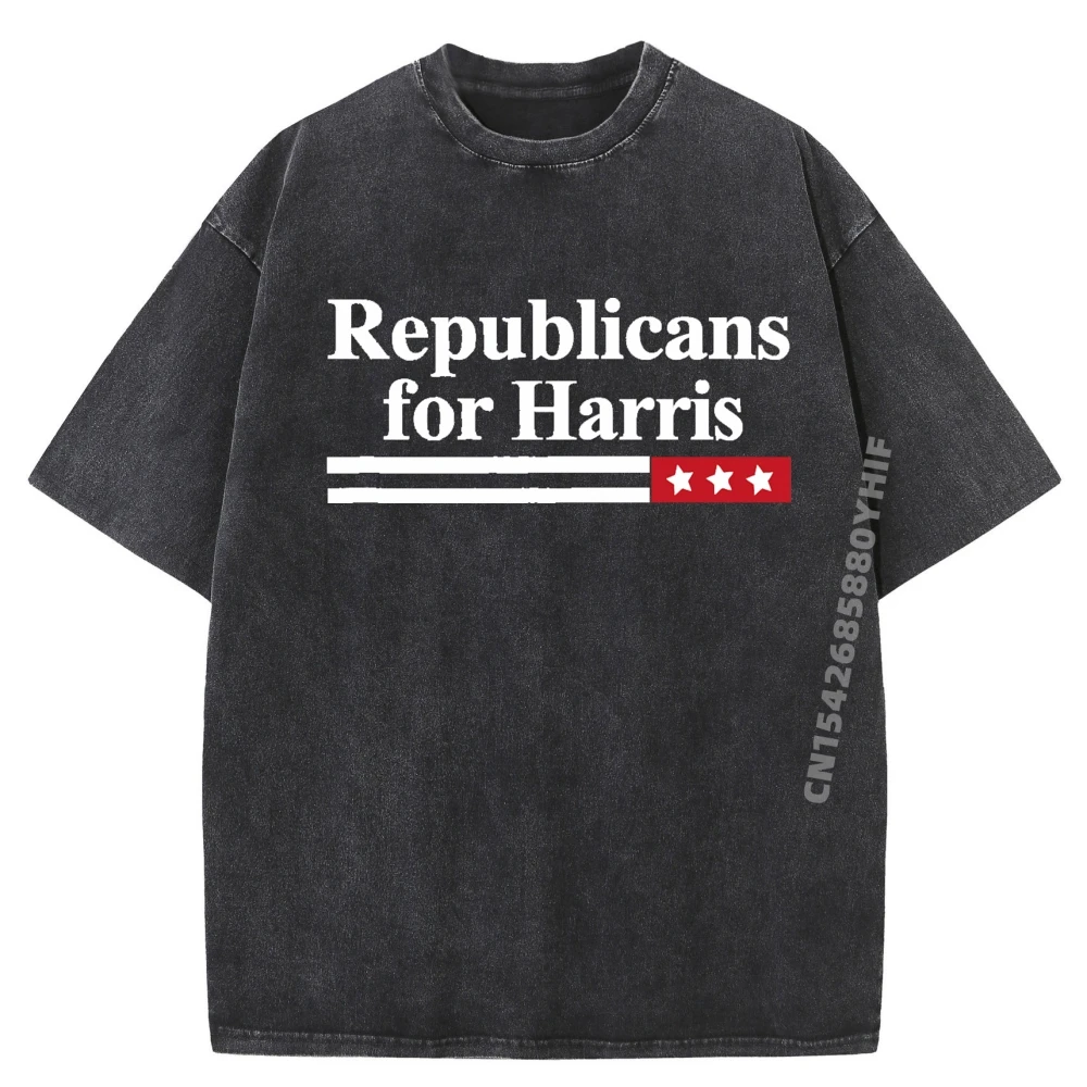 

Fashion Men T Shirt Harris For President Republicans For Tops & Tees Loose Graphic Tees Mens Soft Washed Clothes