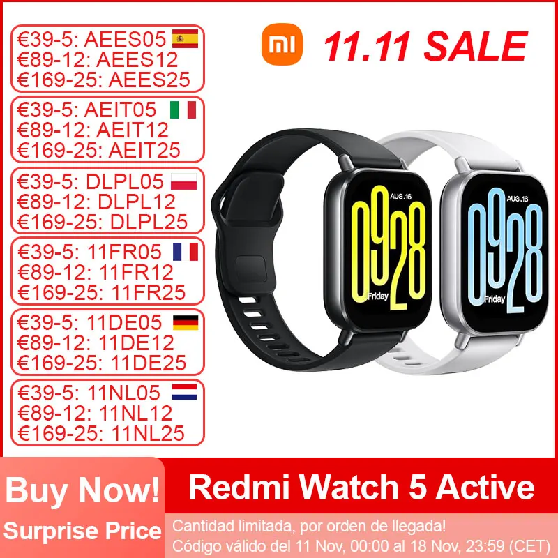 Xiaomi Redmi Watch 5 Active Smart Watch, 2