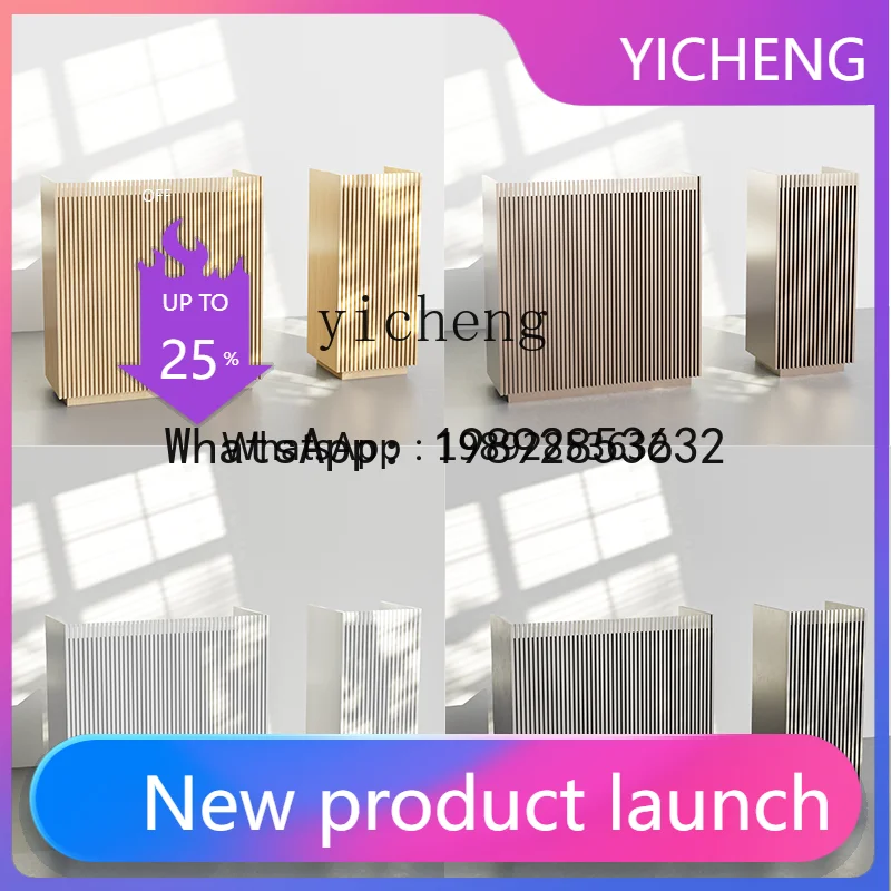 

L1 . Simple modern restaurant front desk wood grain grille welcome desk checkout page podium