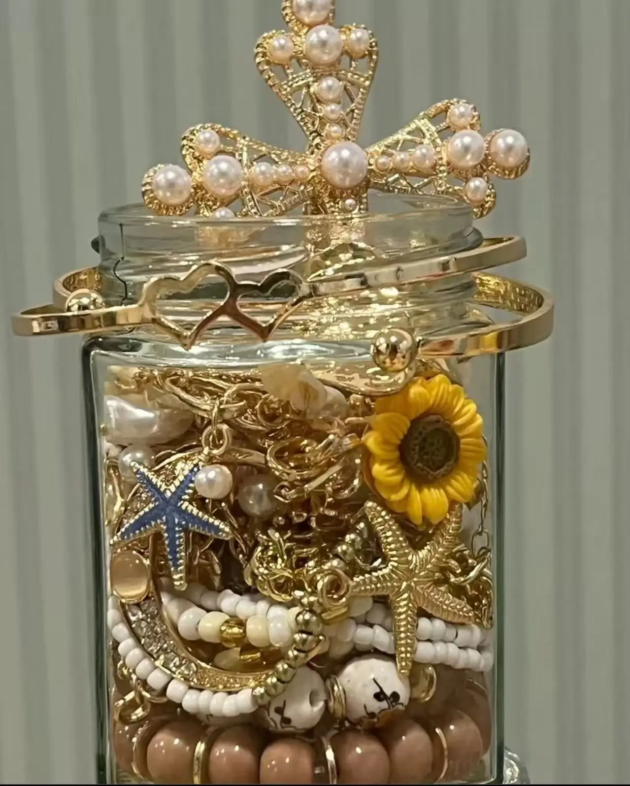 Tiktok's altamente popular, joyería nueva, caja ciega, tarro, caja ciega mixta, bolsa de la suerte, collar, pendientes, pulsera al azar