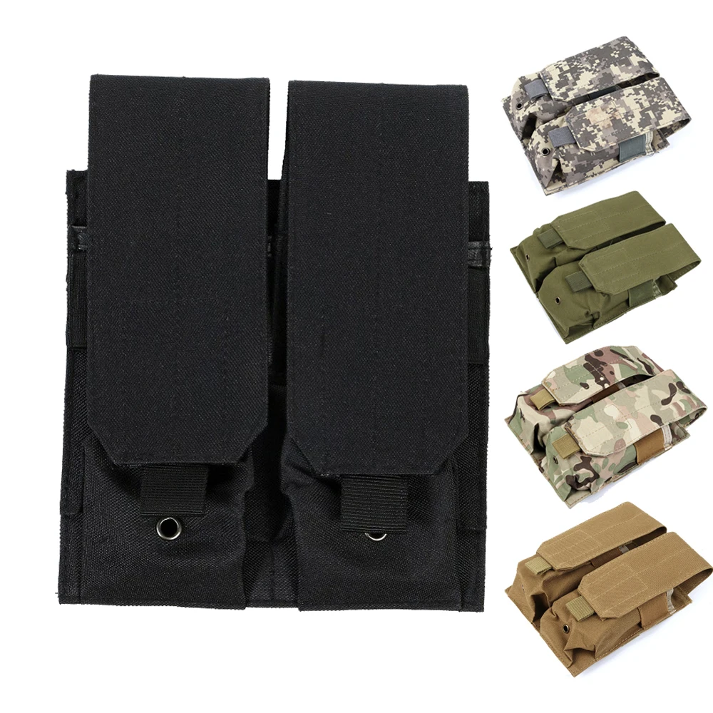 Tactical Gear Magazine Pouch m4 Double Stack Airsoft Wargame Clip Mag Holder Hunting Accessories Bag Mutiple Camouflage