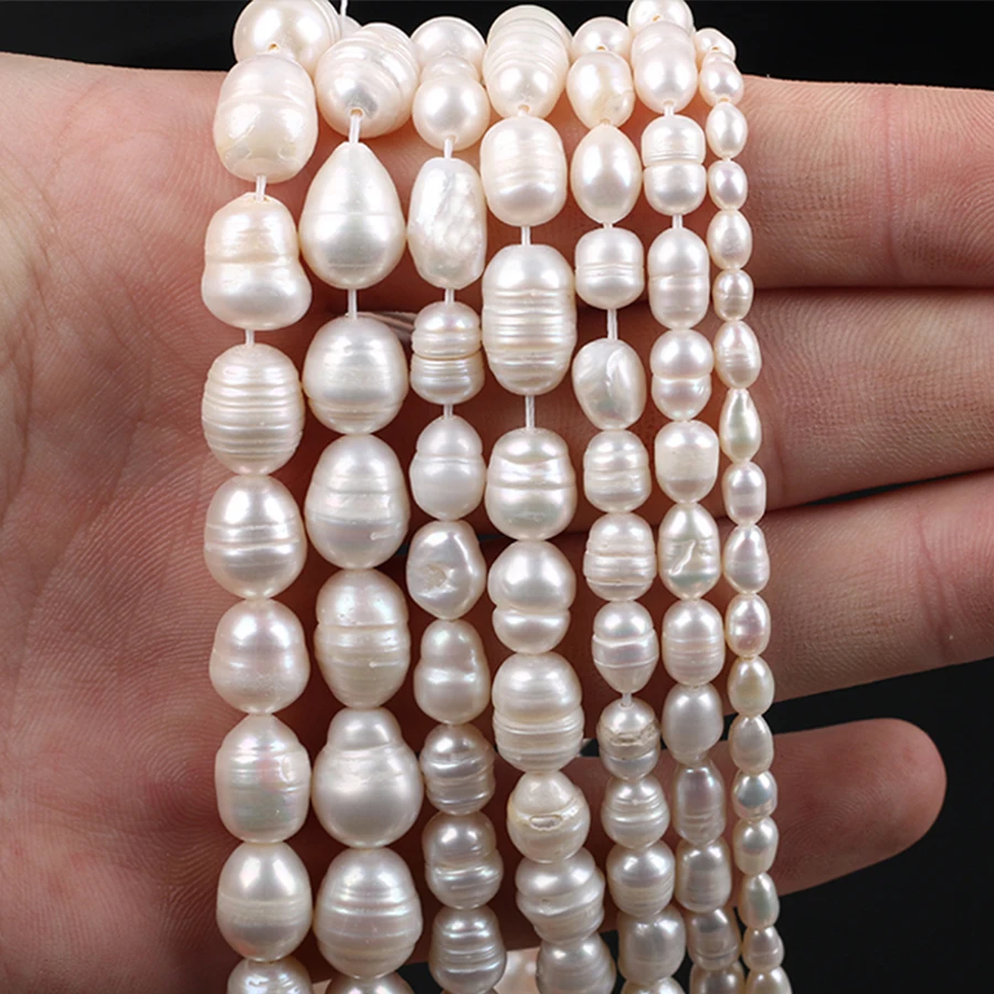 High Quality Natural Pearls Real Freshwater Pearl Beads Irregular Punch Loose Beads for Jewelry Making DIY Bracelet Necklace