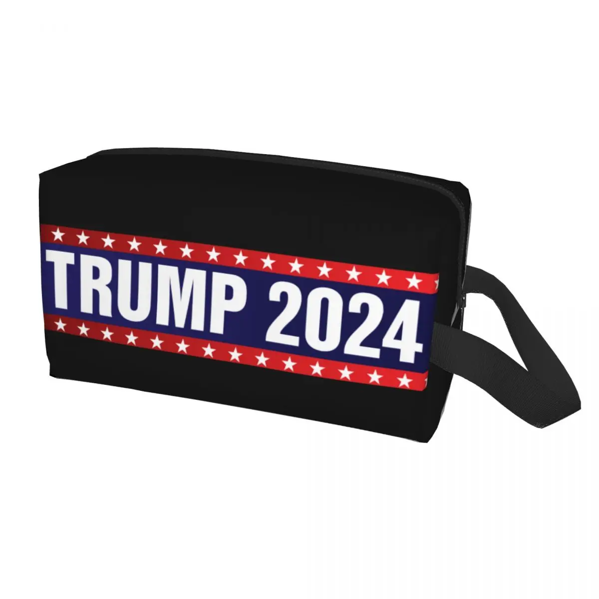 Custom Trump 2024 borsa cosmetica da viaggio donna America US Toiletry Makeup Organizer Ladies Beauty Storage Dopp Kit