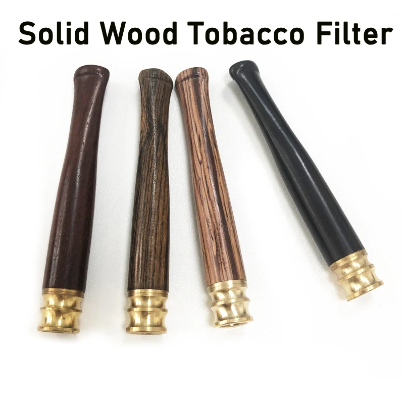 Hot Sale Wooden Creative Tobacco Filter For Thick Thin Portable Cigarette Mouthpiece Washable Reducing Tar Hookah Pipe Men Gifts