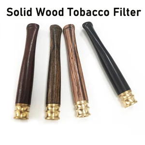 Kreativer Holz -Tabakfilter für Männer, dicke und dünne, tragbare Zigarettendüse, waschbarer Reduzierer, Shisha -Röhre, Geschenke, heißer Verkauf 8 Hauptverkaufstabakfilter Slim - №4