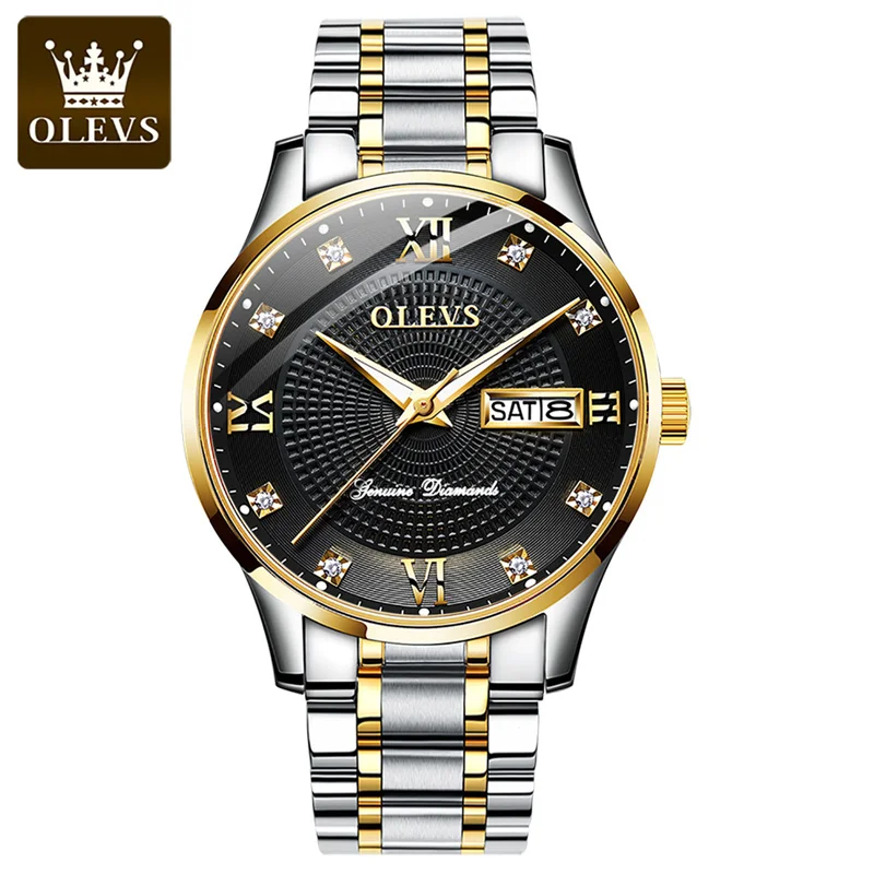 OLEVS Top Brand Automatic Mechanical Watches Mens Luminous Date Fashion Business Men Watch Waterproof Relogios Masculino New