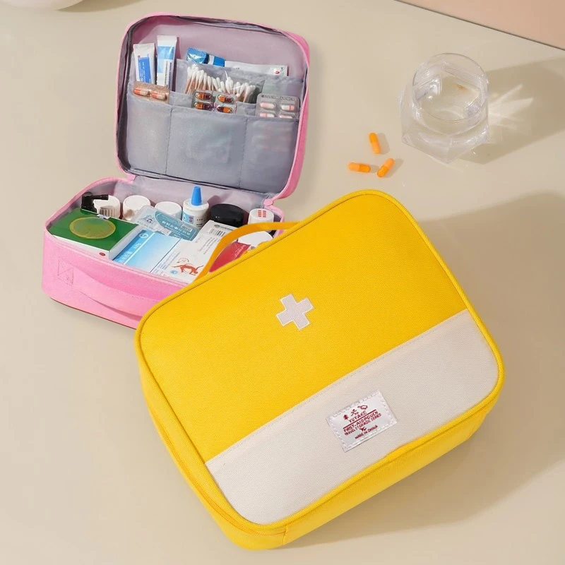 Large Capacity Medicine Bag Travel Portable Medical Bag Home Medicine Storage Bag Set Portable Outdoor First Aid Kit 1pc