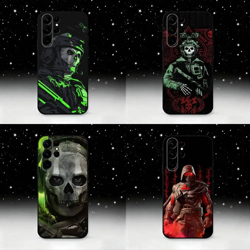 

C-Call Of D-Duty Game Phone Case For Samsung S25,S24 Ultra,S20,S30 plus,S22 plus,S23,S30 Ultra 5G Silicone Black Shell