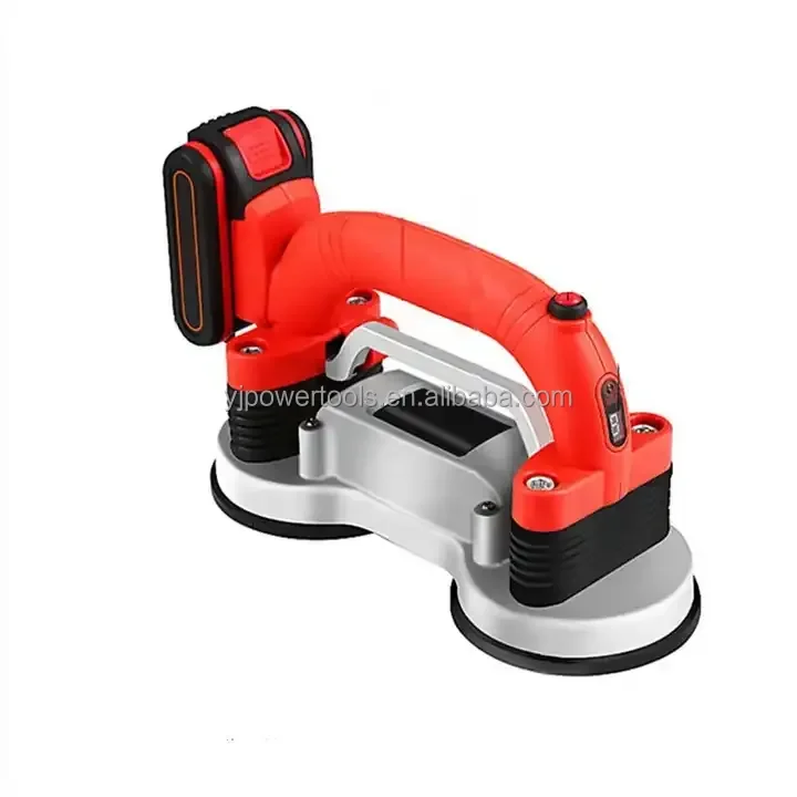 أداة تركيب البلاط كوب شفط مزدوج هزاز محمول 12000 مللي أمبير 28000 دورة في الدقيقة آلة تسوية اهتزاز البلاط