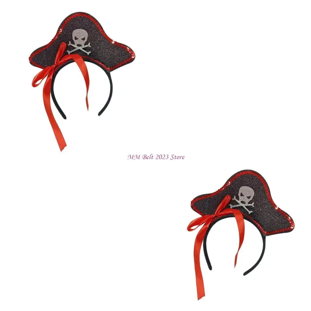 

49ME Универсальные пиратские шляпы Повязки на голову Красочные пасхальные головные уборы Пасхальный головной убор