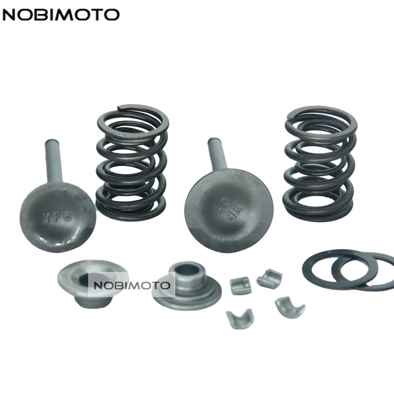 Yinxiang-صمامات السحب والعادم ، قاعدة الزنبرك ، مشبك قفل لدراجة حفرة الأوساخ 140CC ، ATV Quad UTV ، قطع غيار الدراجات النارية ، 140cc ، YX140