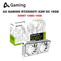 AX GAMING GeForce RTX 5060TI X2W OC 16GB Graphic Card 8GB 16GB GDDR7 128Bit rtx 5060 ti 8Pin 28Gbps 5060ti GPU Video Cards