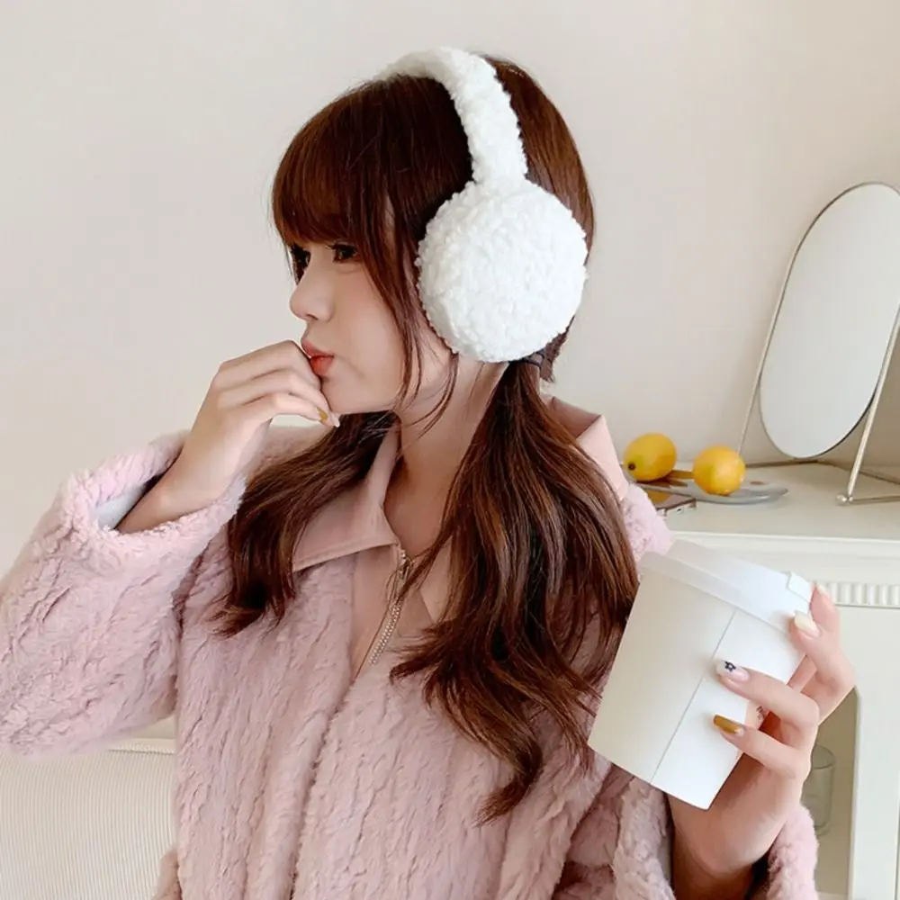 Fashion Versatile Winter Ear Muffs Folding Windproof Warm Winter Earmuffs Thickened Solid Color Ear Warmer Women Men