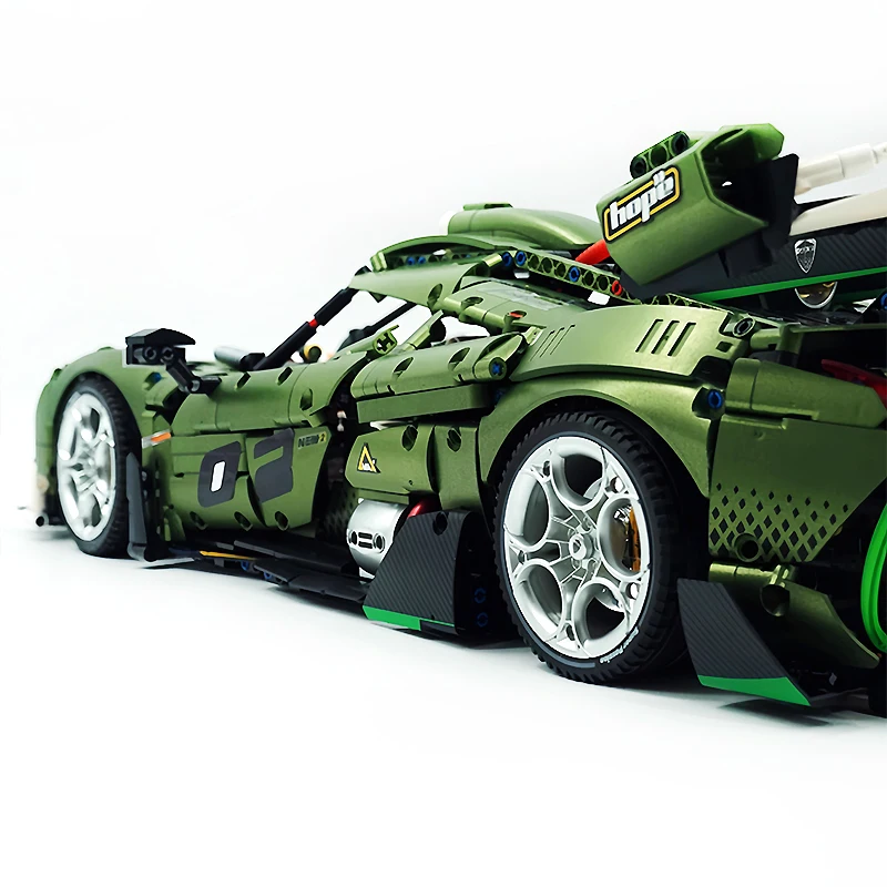 1:8 Technische Serie Racing Sport Auto 10628 Bouwsteen Stad Mechanische Snelheid Voertuig Model Bricks Speelgoed Voor Kid Kerstcadeaus MOC