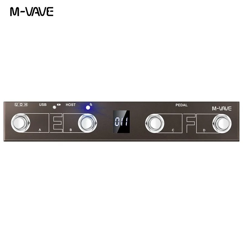 

M-vave Chocolate Plus Programmable MIDI Controller 4 Buttons Footswitch Supports USB MIDI and Host Function