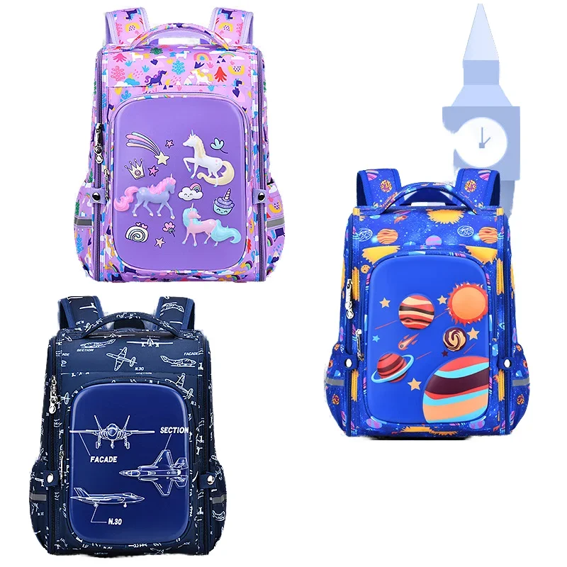 Stylish Large Capacity Funny Backpack for Teenage Girls Fun Cartoon Pattern School Bag with Nylon Lining for School Use