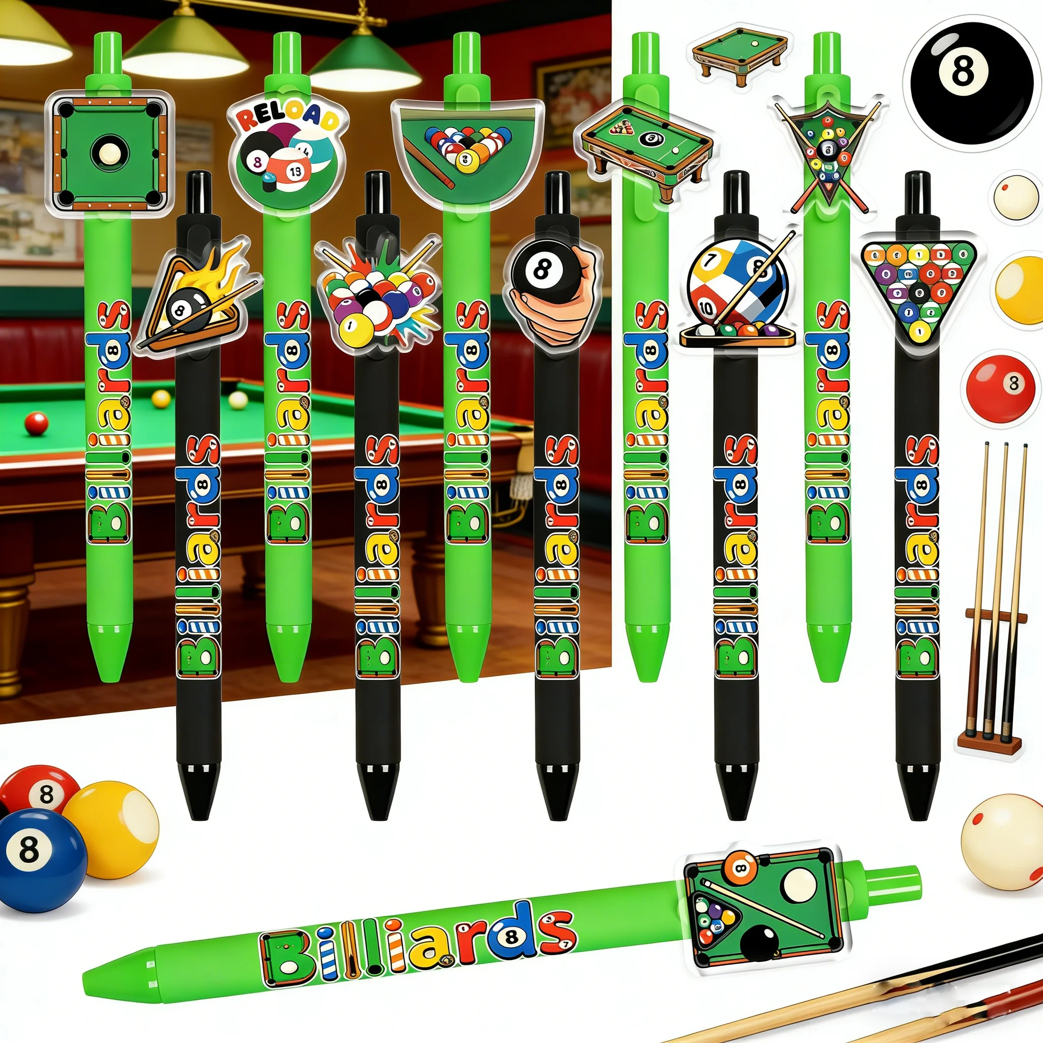 

11pcs/15pcs Table Tennis Wind Billiards Ballpoint Pen Student Exam Office Pen