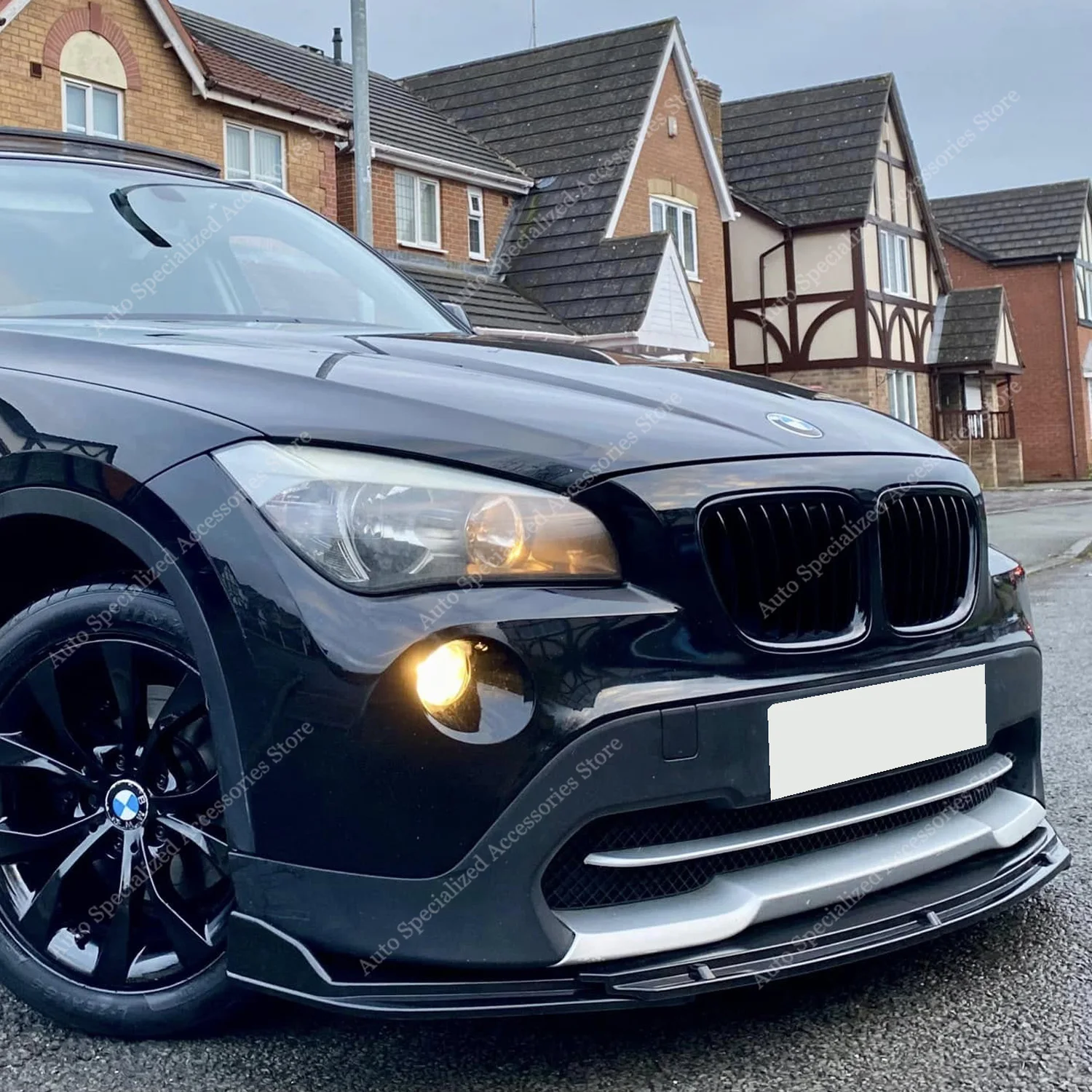 

For BMW X1 E84 2009-2012 Pre-Lci Front Bumper Lip Spoiler Splitter Diffuser X1 18i 18d 20d 28i 25i Non M Sport Bodykits Tuning