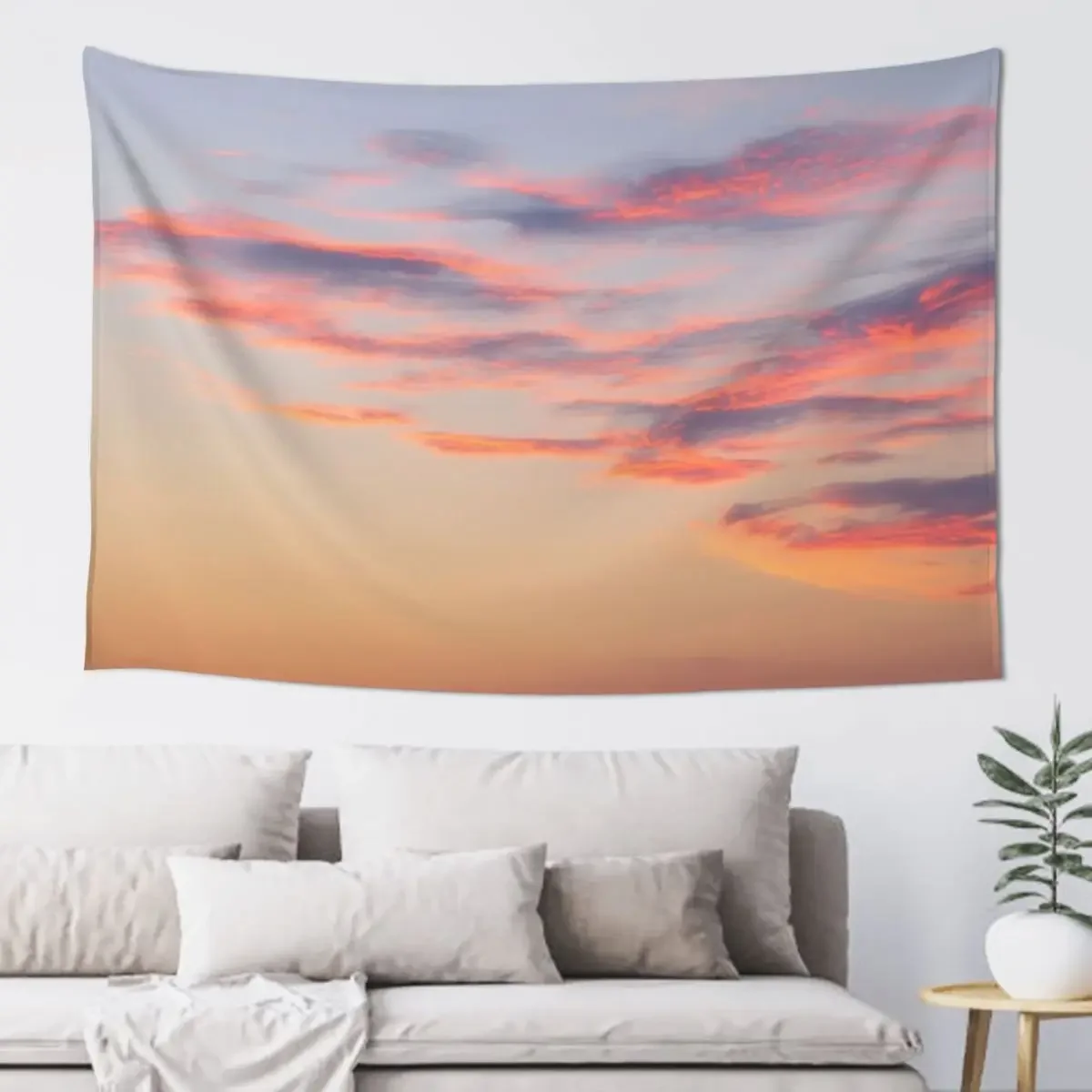 Sunset Burning Clouds Sky Tapestry For Bedroom Decorative Wall Murals Home Decorations Aesthetic Tapestry