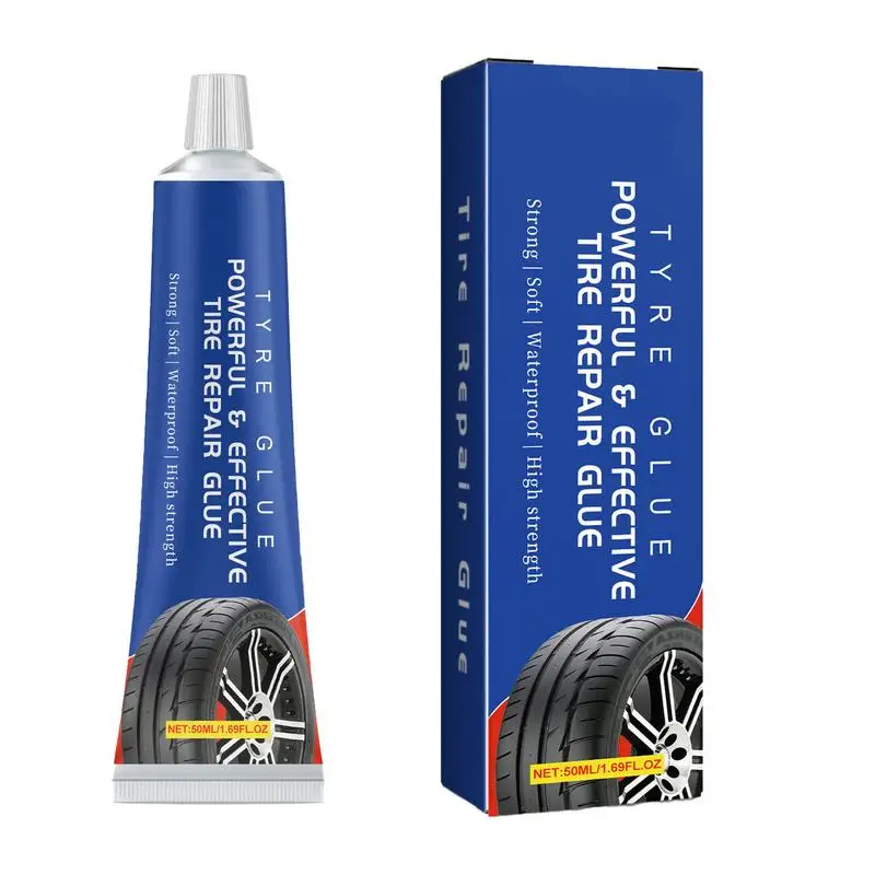 50ml Tire Repair Glue Strong Rubber Wear-resistant Adhesive Tire Sealing Bonding Glue Car Tire Repair Sealant